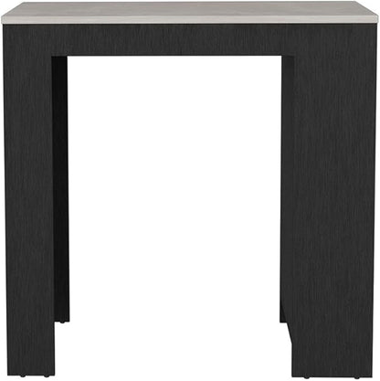 GOWE Harlan Kitchen Island, Counter Height Table Top with 3-Side Shelf