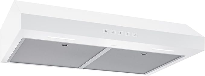 Broan-NuTone 30-Inch Under Cabinet Range Hood, ENERGY STAR, 350 Max Blower CFM, White