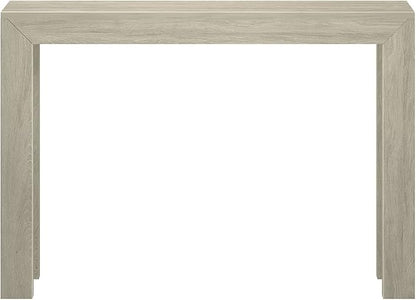Plank+Beam Modern 46 Inch Console Table, Solid Pine Wood Entryway Table, Narrow Sofa Table for Hallway or Living Room, Seashell