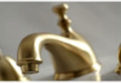 Kingston Brass KS3966PX Restoration Widespread Bathroom Faucet, Polished Nickel, 6.5 x 3.5 x 3.06
