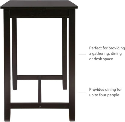 Linon Claridge Black 36 inch Height Bar Table