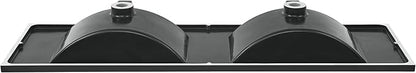 48" Ceramic Vanity Top Double Basins in Matte Black with 3 Holes