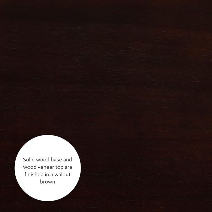 Linon 36 inch Height Pub Claridge Table, Walnut Counter