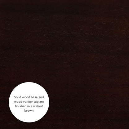 Linon 36 inch Height Pub Claridge Table, Walnut Counter