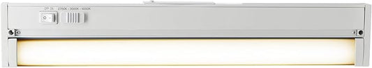 LEDVANCE 18" LED Undercabint Light, 14W, 3 CCT Select 2700/3000/4000K, 80 CRI, Linkable, 1000 LMS, Accessories Included - 1 Pack (62442)