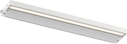 Kichler 6U Series 22" 120V LED Under Cabinet Light in White, 2700K, (22" L x 4.25" W x 1" H), 6UCSK22WHT