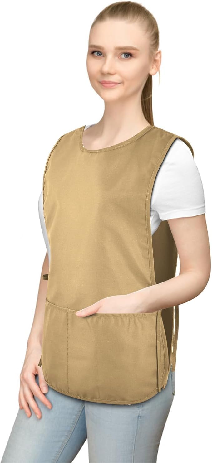 TFTAFAN Cobbler Apron Unisex Waterproof Apron with 2 Deep Pockets Art Smock for Painting Cleaning Artiest Apron work kitchen