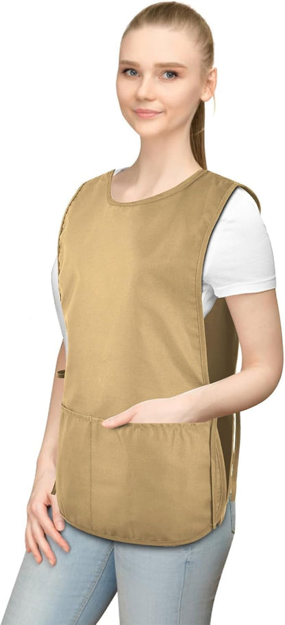 TFTAFAN Cobbler Apron Unisex Waterproof Apron with 2 Deep Pockets Art Smock for Painting Cleaning Artiest Apron work kitchen