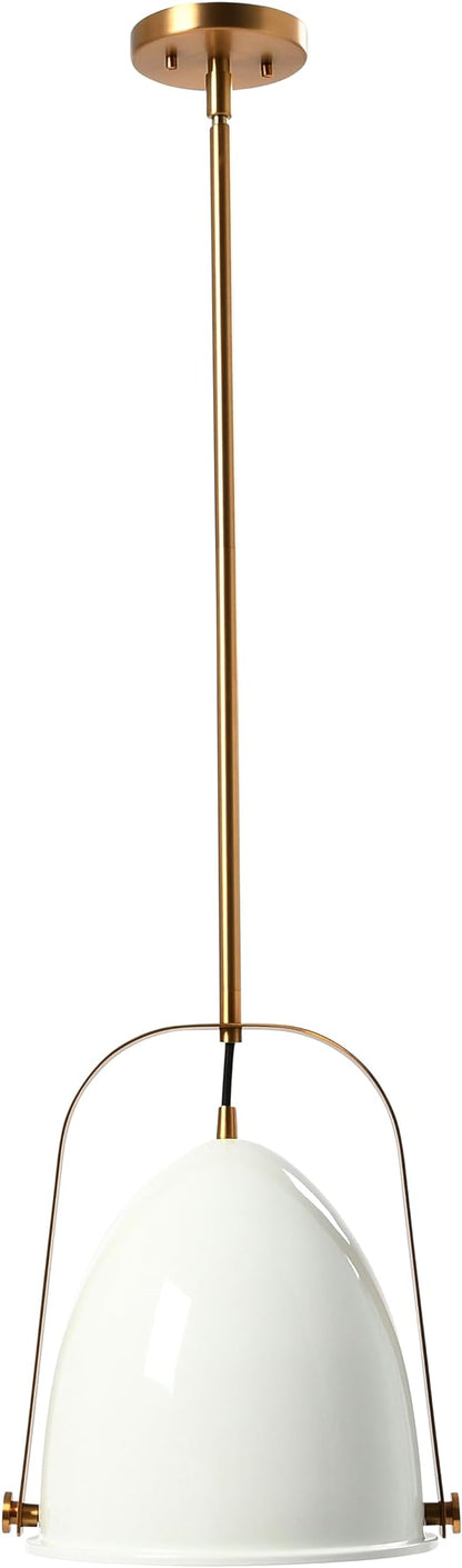 Zelda - 2-Tone Metal Ceiling Light, White and Brushed Gold