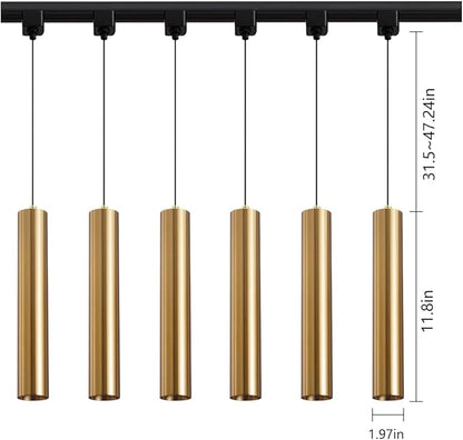 Modern Led Pendant Lights 3 Pack ， Island Pendant Lighting for Kitchen, Dining Room, Bar Shop, 9w,CRI90, Beam Angle 24° (Copper housing 4000k)