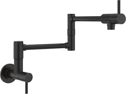 Pfister Lita Pot Filler Faucet, Wall Mounted Kitchen Faucet, Tuscan Bronze GT533PFY
