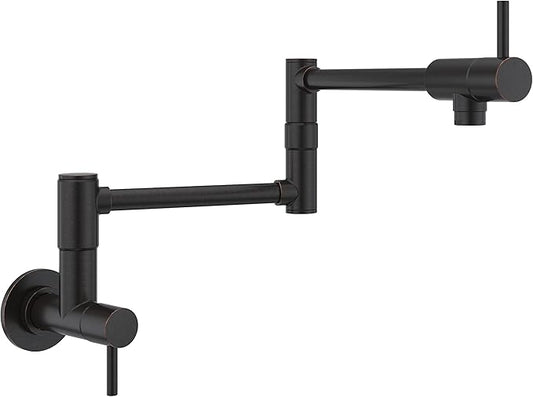 Pfister Lita Pot Filler Faucet, Wall Mounted Kitchen Faucet, Tuscan Bronze GT533PFY