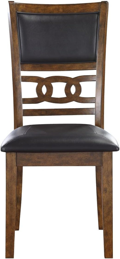 HomeStock Kitchen Dining Chairs Set - Wood Kitchen Dining Chair - Brown Finish - Wood Kitchen Island Seating Brown/4 Piece