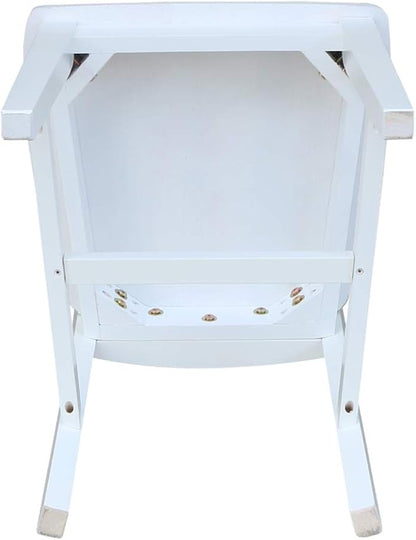 International Concepts Set of Two San Remo Splatback Dining Chairs, White