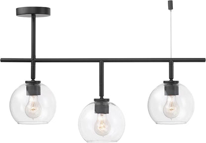 Globe Electric Mika 3-Light Track Lighting, Matte Black, Bulb Not Included