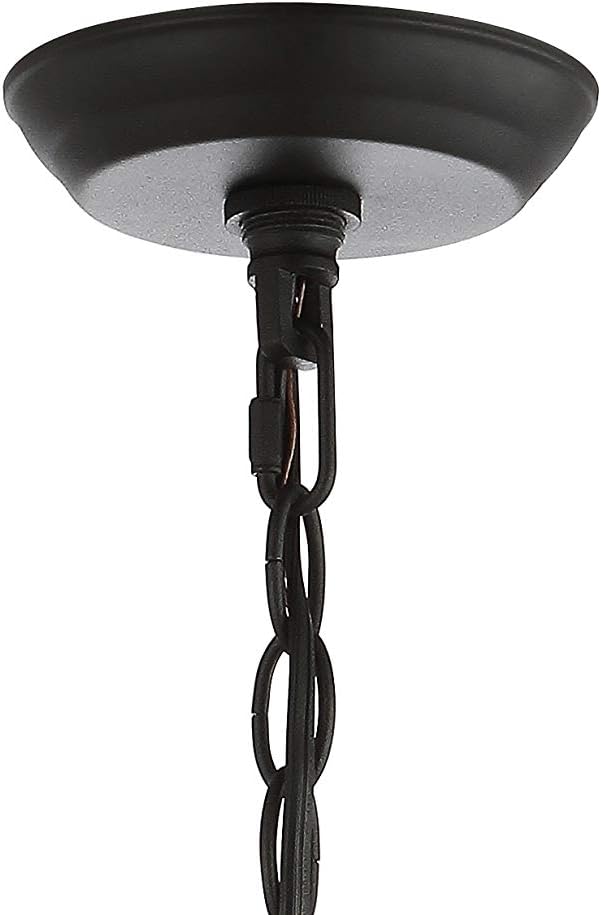 JONATHAN Y 19.5" Black 10-Light Iron Sputnik Chandelier, Mid-Century Modern Industrial Adjustable Height Ceiling Fixture for Dining Room Living Room, LED Bulbs Included JYL9061A