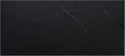 Kaboon 60x20 inches Tabletop, Solid One-Piece Desktop for Sit Stand Desk, Double Desks, L Desk DIY,Wood Countertop Home or Commercial Use,1 inch Thick, Cloud Atlas/Black Marble, 20" D x 59.1" W