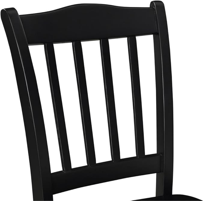 Boraam Shaker Dining Room Side Chairs, Set of 2 – Black Finish