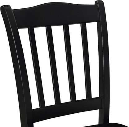 Boraam Shaker Dining Room Side Chairs, Set of 2 – Black Finish