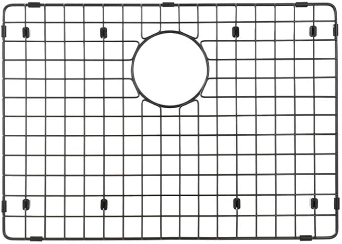Starstar Sinks Protector Matte Black 304 Stainless Steel Kitchen Sink Bottom Grid, Rack (21 L x 16 W)