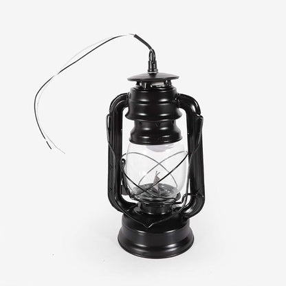 Futchoy FIKNEE Rustic Wall Lantern Light - Retro Antique Vintage Lamp - Porch & Outdoor Wall Sconce - Black