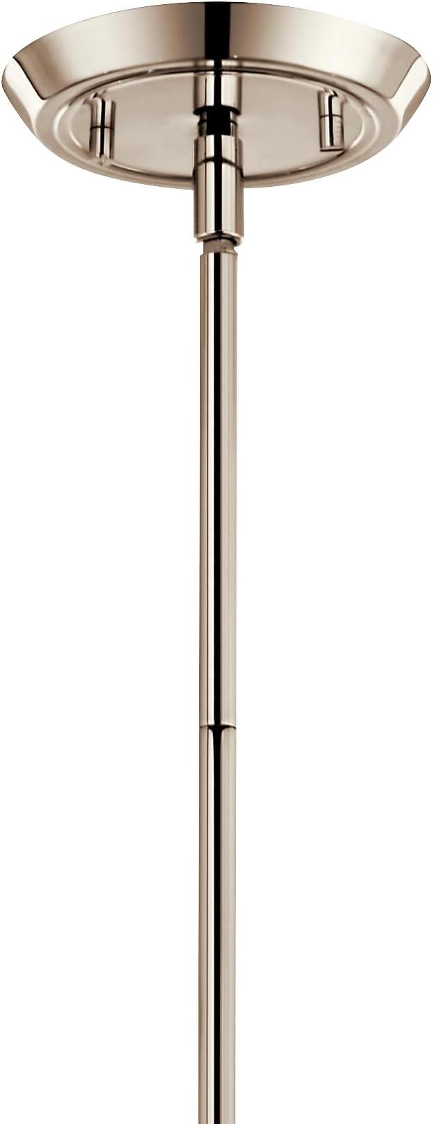 Kichler Alvaro 6-Light Chandelier, Soft Modern Light in Polished Nickel, for Dining or Living Room, Office or Bedroom (19.25" x 40.25"), 52690PN