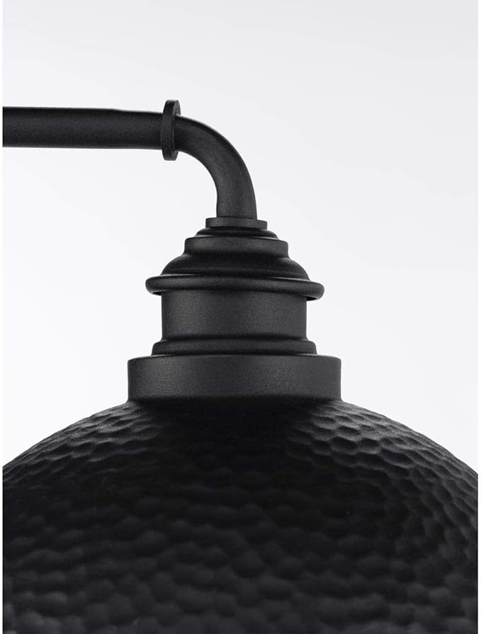 Progress Lighting Englewood Collection 1-Light Farmhouse Outdoor Post Lantern Light Textured Black, 13-7/16" x 16" x 12"