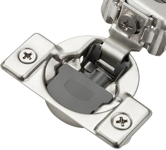 Ravinte 20 Pack 10 Pairs 1 inch Overlay Cabinet Hinges Kitchen Soft Close Cabinet Hinges Hidden Door Hinge for Kitchen Cabinet Hinges Stainless Steel Adjustable Hinges Satin Nickel Cabinet Hardware