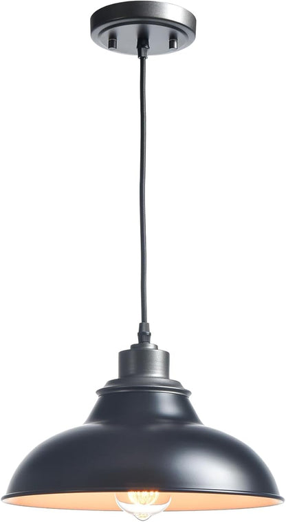 Black Pendant Lights Kitchen Island Farmhouse Pendant Lights Modern Hanging Pendant Light for Dinning Room Living Room Bedroom Bar
