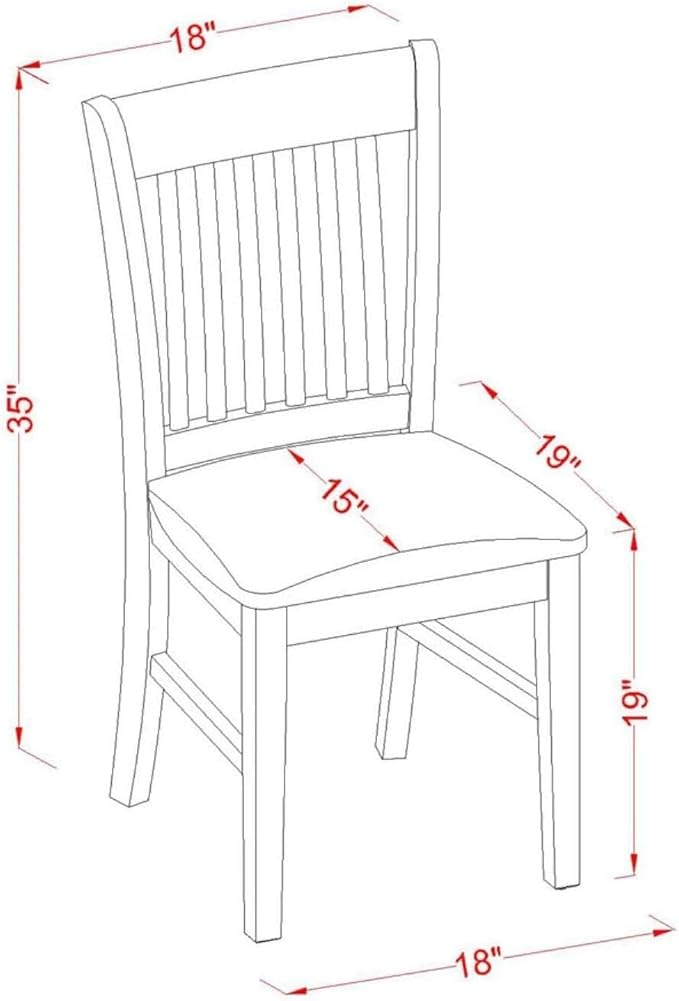HomeStock 7 Piece Dining Table Set Consist of a Rectangle Dining Room Table with Extension Leaf and 6 Linen Upholstered Seat Chairs, 32x60 Inch, Mahogany