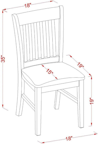 HomeStock 7 Piece Dining Table Set Consist of a Rectangle Dining Room Table with Extension Leaf and 6 Linen Upholstered Seat Chairs, 32x60 Inch, Mahogany