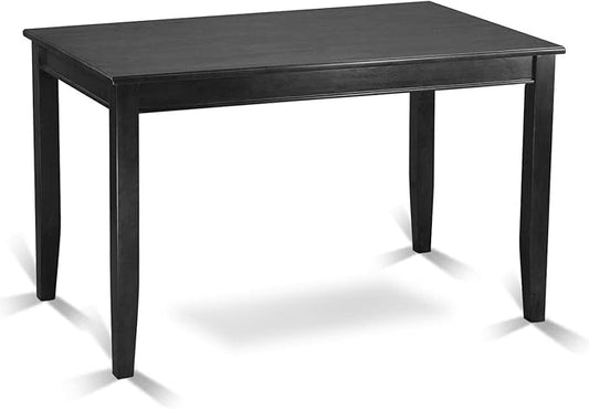 East West Furniture BUT-BLK-T Buckland Rectangle Counter Height Table for Small Spaces, 30x48 Inch, Black