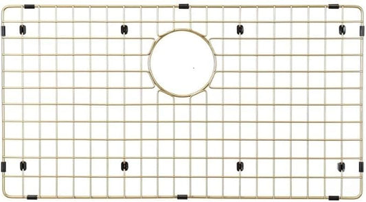 Starstar Sinks Protector Matte Gold 304 Stainless Steel Kitchen Sink Bottom Grid, Rack (26 x 14)