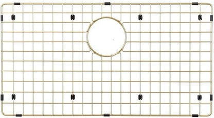 Starstar Sinks Protector Matte Gold 304 Stainless Steel Kitchen Sink Bottom Grid, Rack (29 x 15)