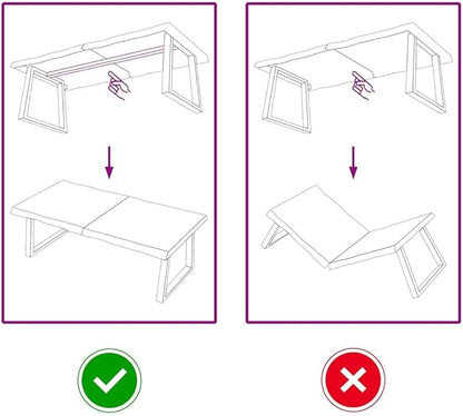 47x24 in Solid Oak Foldable Tabletop Rustic Live Edge Butcher Block Desk Countertop for Dining Room Office Kitchen Small Spaces
