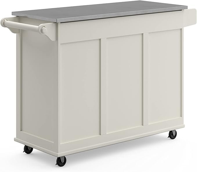 homestyles Dolly Madison Off-White Kitchen Cart