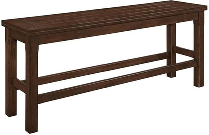Homelegance Counter Height Dining Bench Brown