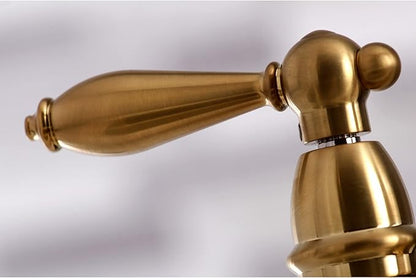 Kingston Brass KS3277ALBS Kitchen Faucet with Side Sprayer, Brushed Brass, 13.06 x 14.06 x 9.44