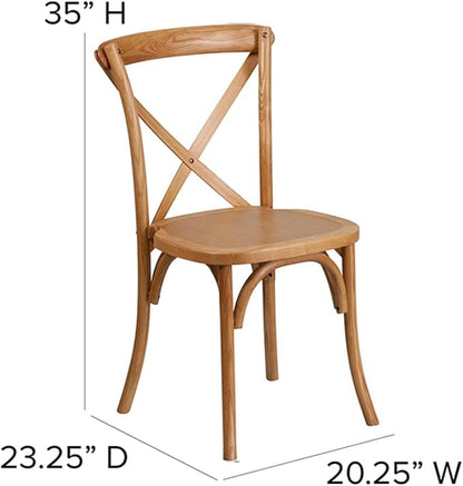 Flash Furniture HERCULES Series OAK Cross Back Chair