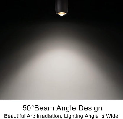 Black Pendant Light for Kitchen Island, LED Dimmable Pendant Light fixtures, Small Modern Industrial Hanging Pendant Light for Over Sink, Bar, Dining Room, Bedside（1-Pack）