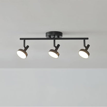 GLOBE Electric 64000007 19" 3-Light 22.5W Dimmable LED Integrated Track Lighting, Matte Black, Lighting for Kitchen, Bathroom, Bedroom, or Dining Room, Living Room Ceiling Lights, Light Fixture