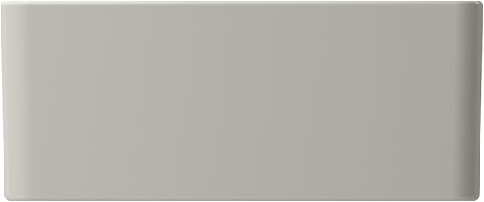 BOCCHI Classico Farmhouse Apron Front Fireclay 24 in. Single Bowl Kitchen Sink with Protective Bottom Grid and Strainer in Biscuit