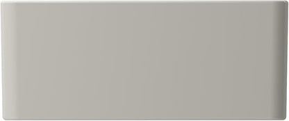 BOCCHI Classico Farmhouse Apron Front Fireclay 24 in. Single Bowl Kitchen Sink with Protective Bottom Grid and Strainer in Biscuit