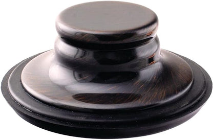 Westbrass A2165-11 4-1/4" OD Post Style Large Kitchen Basket Strainer with Waste Disposal Flange and Stopper Drain Set, Antique Copper