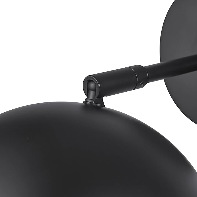 Globe Electric 52076 Molly 1-Light Plug-in or Hardwire Wall Sconce, Matte Black