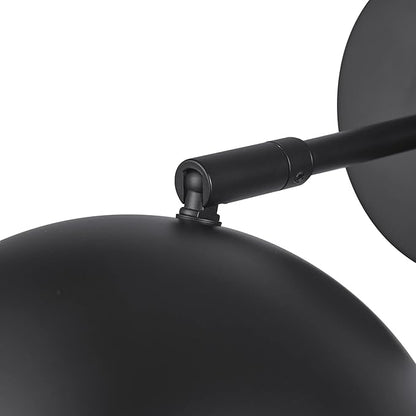 Globe Electric 52076 Molly 1-Light Plug-in or Hardwire Wall Sconce, Matte Black