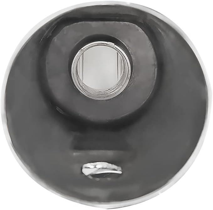 SENTO Black Metal Bathroom Tub Spout Without Diverter, Heavy Duty, 7 Inches 1/2'' IPS Inside Thread, Matte Black