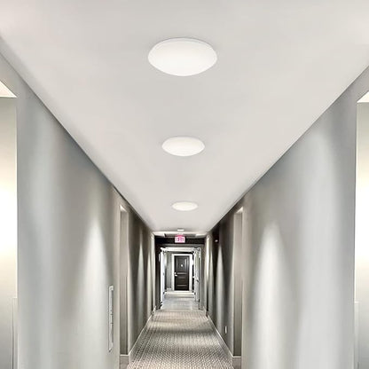 Maxxima 14 in. LED Flush Mount Ceiling Mushroom Light Fixture - Indoor Dimmable Dome Light, 3000K Warm White, 1600 Lumens, Ideal for Bedroom, Kitchen, and Entryway
