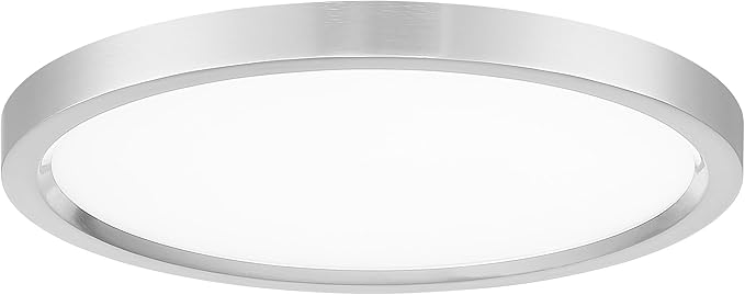 Minka Lavery 715-84-L Lavery LED Flush Mount, 1-Light, 30 Total Watts, 15-in H x 1-in W, Brushed Nickel
