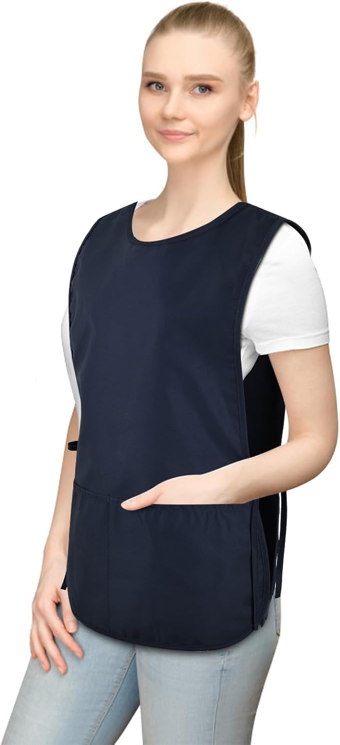 TFTAFAN Cobbler Apron Unisex Waterproof Apron with 2 Deep Pockets Art Smock for Painting Cleaning Artiest Apron work kitchen